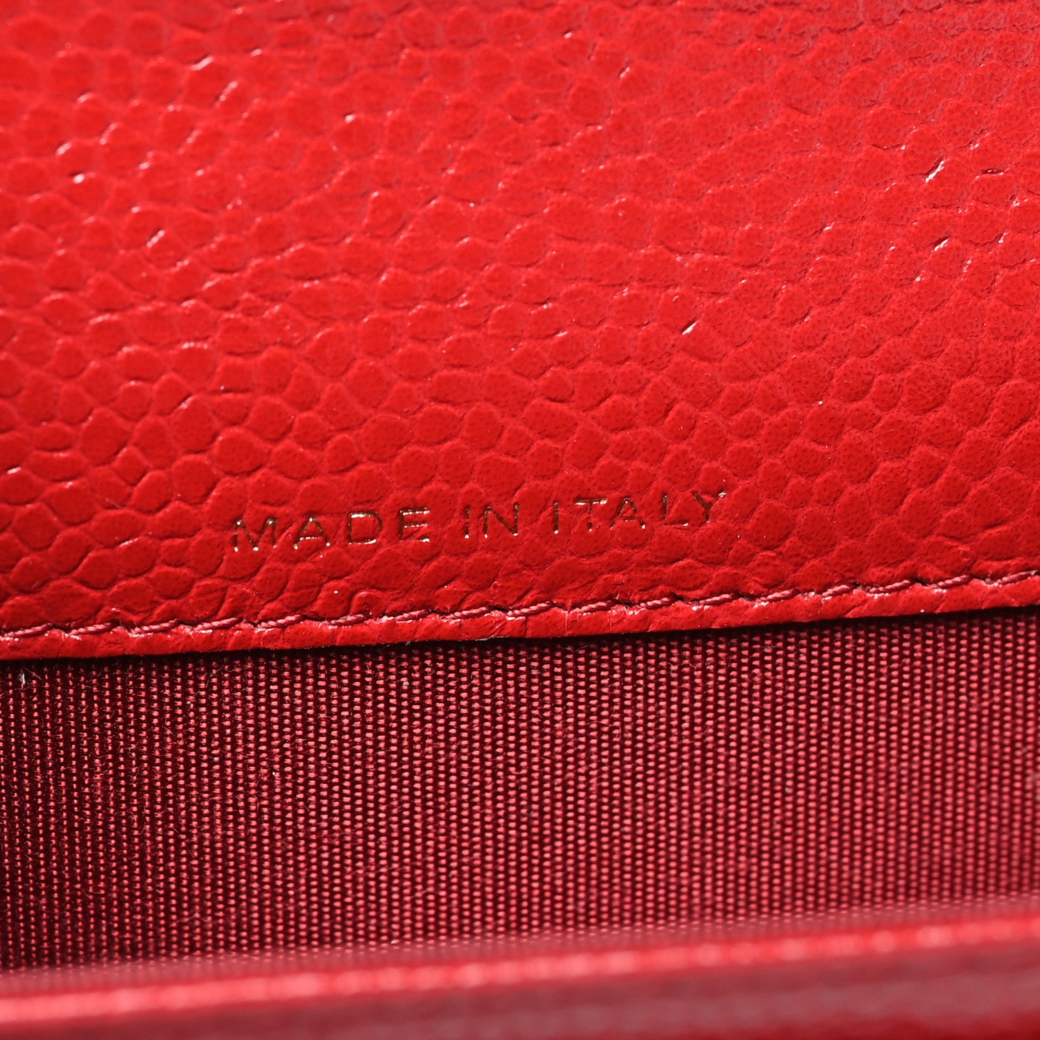 Chanel Caviar Camellia Embossed Card Holder Wallet Red 7 of 9