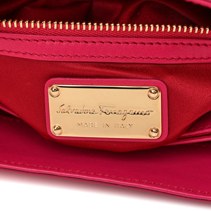 Salvatore Ferragamo Calfskin Quilted Lexi Shoulder Bag Pink 6 of 10