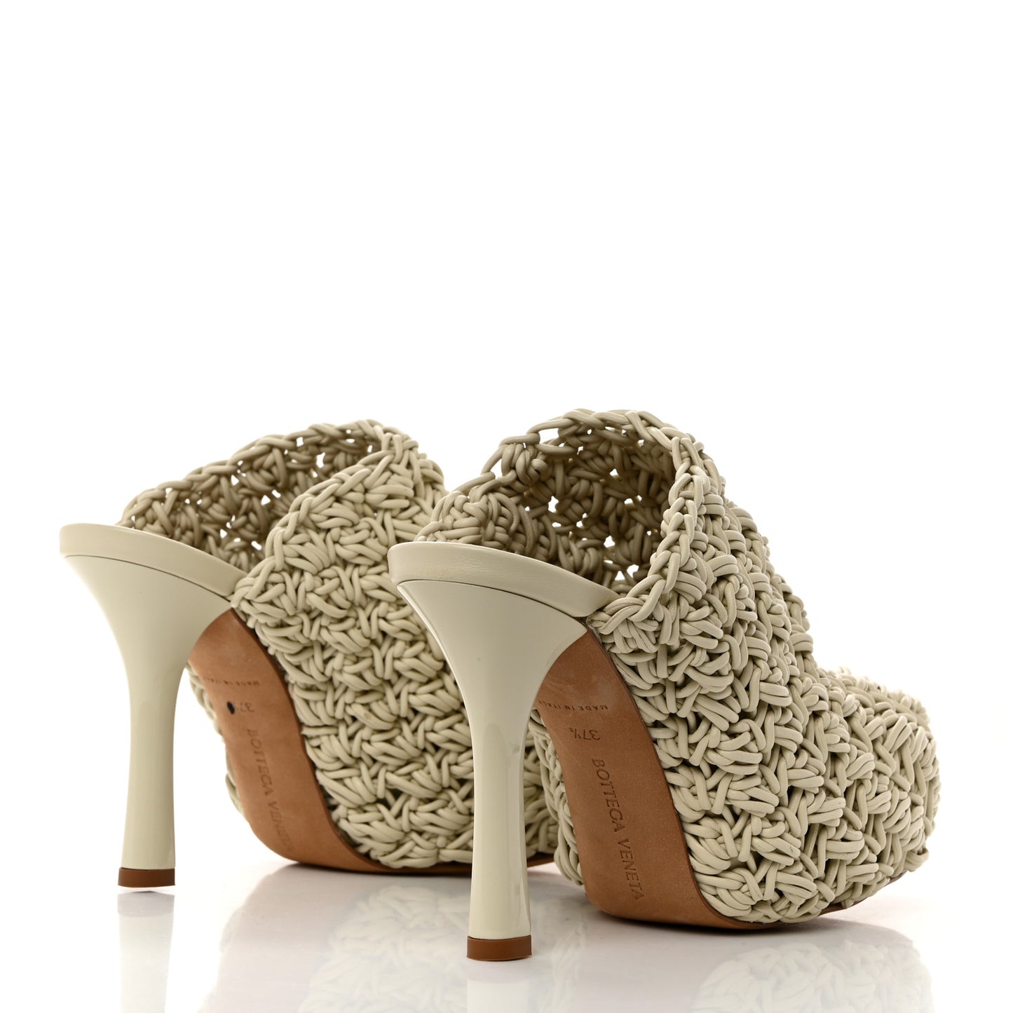 Nappa Intrecciato The Bold Mules 37.5 Wax