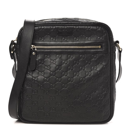 Gucci Guccissima Medium Messenger Black 1 of 11