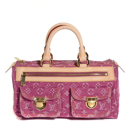 Louis Vuitton Monogram Denim Neo Speedy Fuchsia 1 of 7