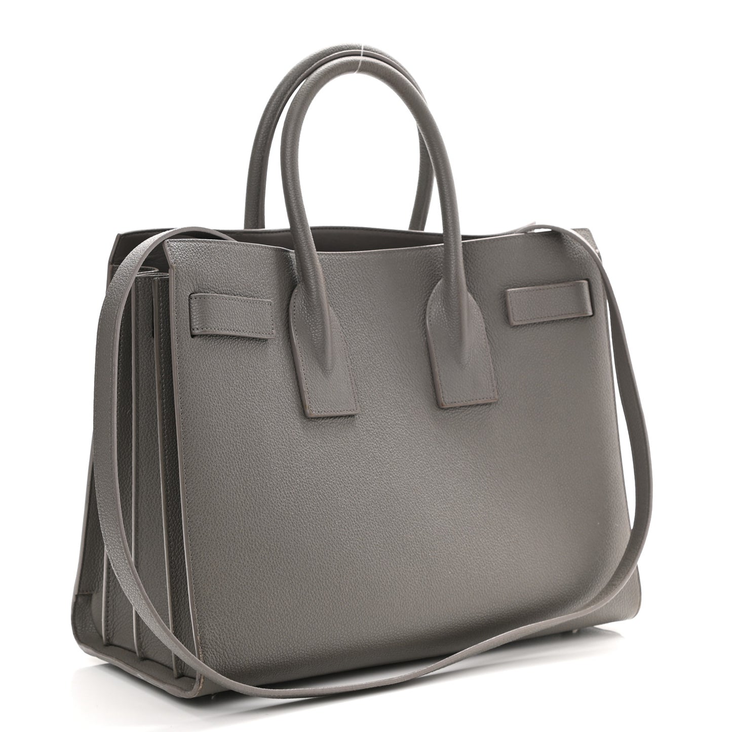 Grained Calfskin Small Sac De Jour Fog