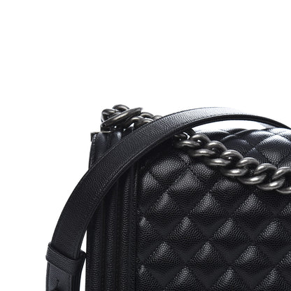 Chanel Caviar Quilted New Medium Boy Flap Black 10 of 12