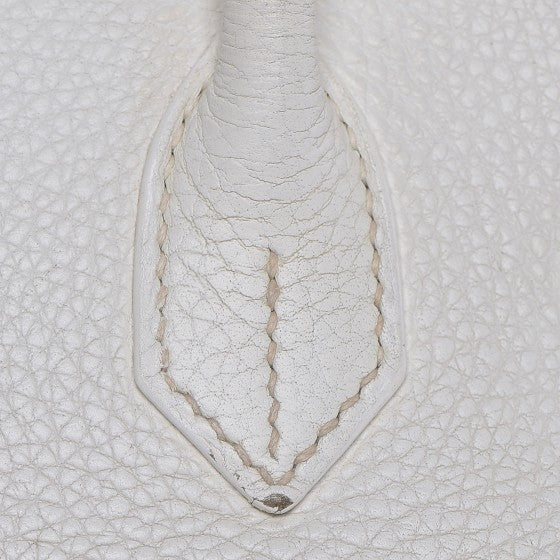 Taurillon Clemence Birkin 30 White