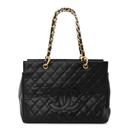 Chanel Caviar Quilted Grand Timeless Tote GTT Black 1 of 11