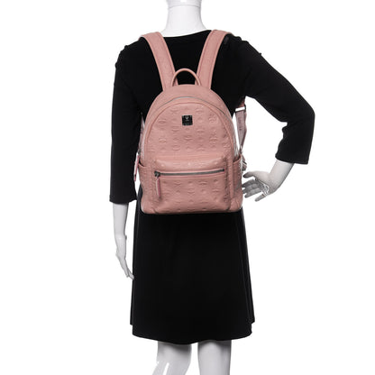 MCM Calfskin Ottomar Monogram Small Backpack Pink 2 of 10