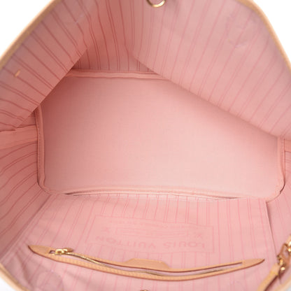 Louis Vuitton Damier Azur Neo Neverfull MM Rose Ballerine 7 of 12