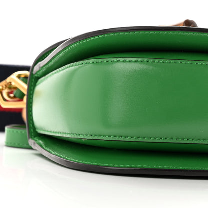 Gucci Boarded Dyana Lux Calfskin Mini Bamboo 1947 Top Handle Bag Spring Green 9 of 10