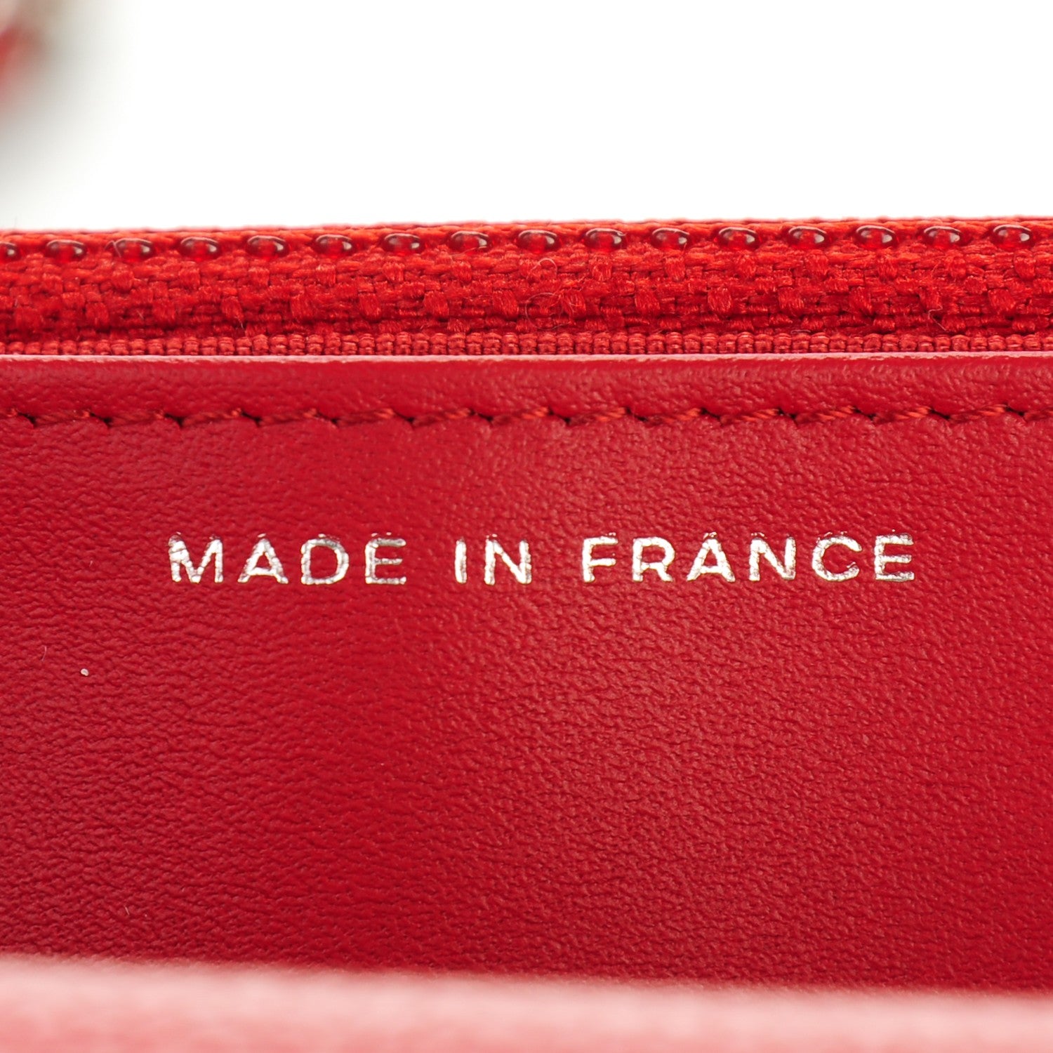 Chanel Caviar Quilted Wallet On Chain WOC Dark Red 7 of 7