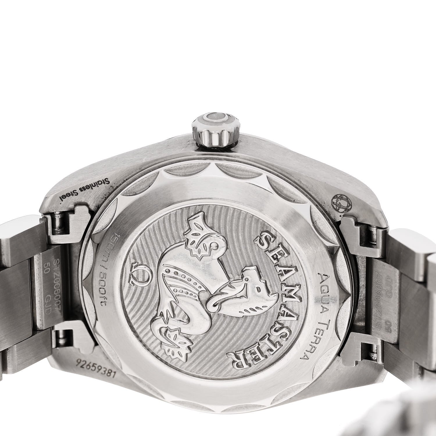 Omega Stainless Steel Diamond 28mm Seamaster Aqua Terra 150M Quartz Watch Black 220.10.28.60.51.001 4 of 4