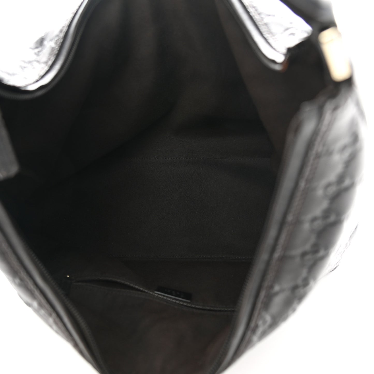 Guccissima Large Hobo Dark Brown