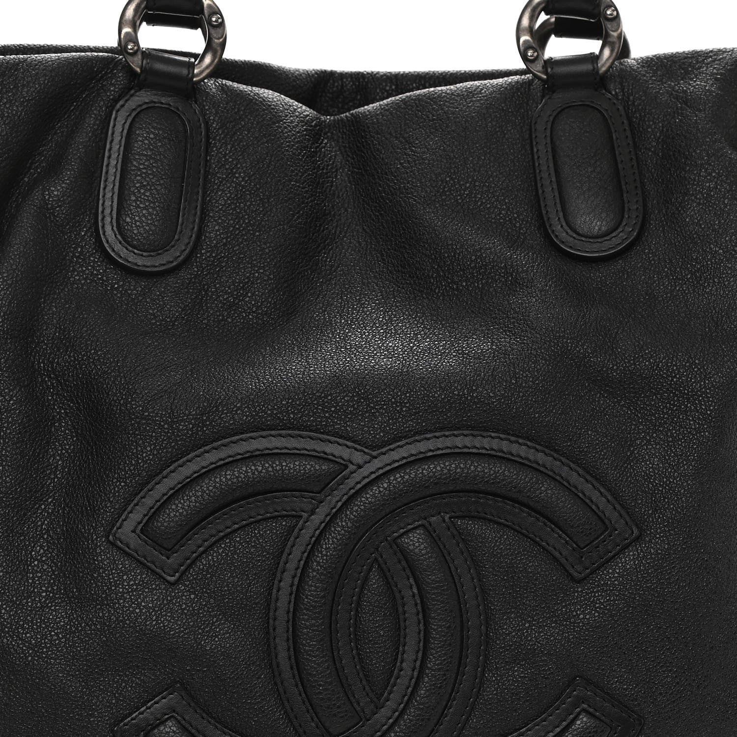 Chanel Calfskin CC Shoulder Bag Black 8 of 11