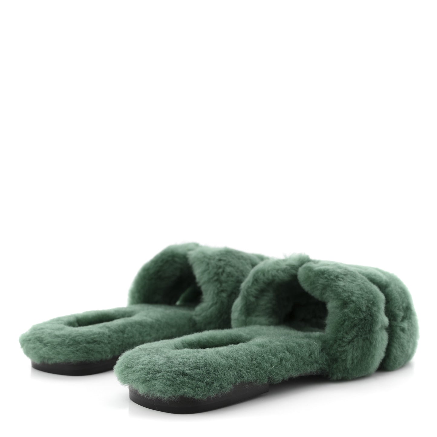 Woolskin Oran Sandals 37.5 Vert Anglais