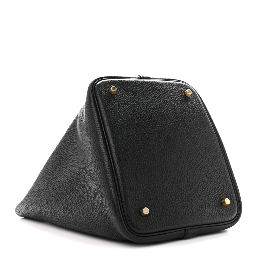 Hermes Taurillon Clemence Picotin Lock 22 MM Black 1881409 – FASHIONPHILE