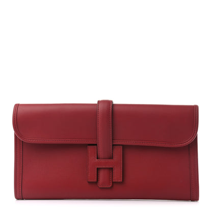 Hermes Swift Jige Elan 29 Clutch Rouge Grenat 1 of 7