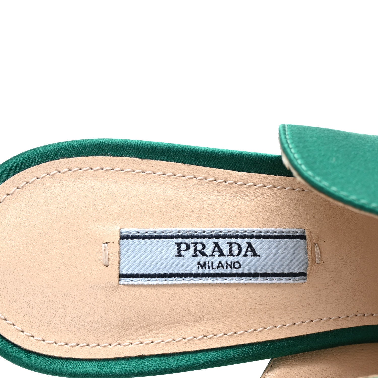 Prada Raso 90mm Slide Sandals 37 Mango 8 of 8