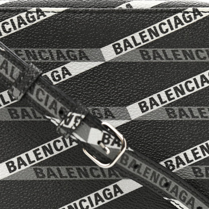 Balenciaga Coated Canvas Losange Monogram S Camera Bag Black Grey 9 of 11