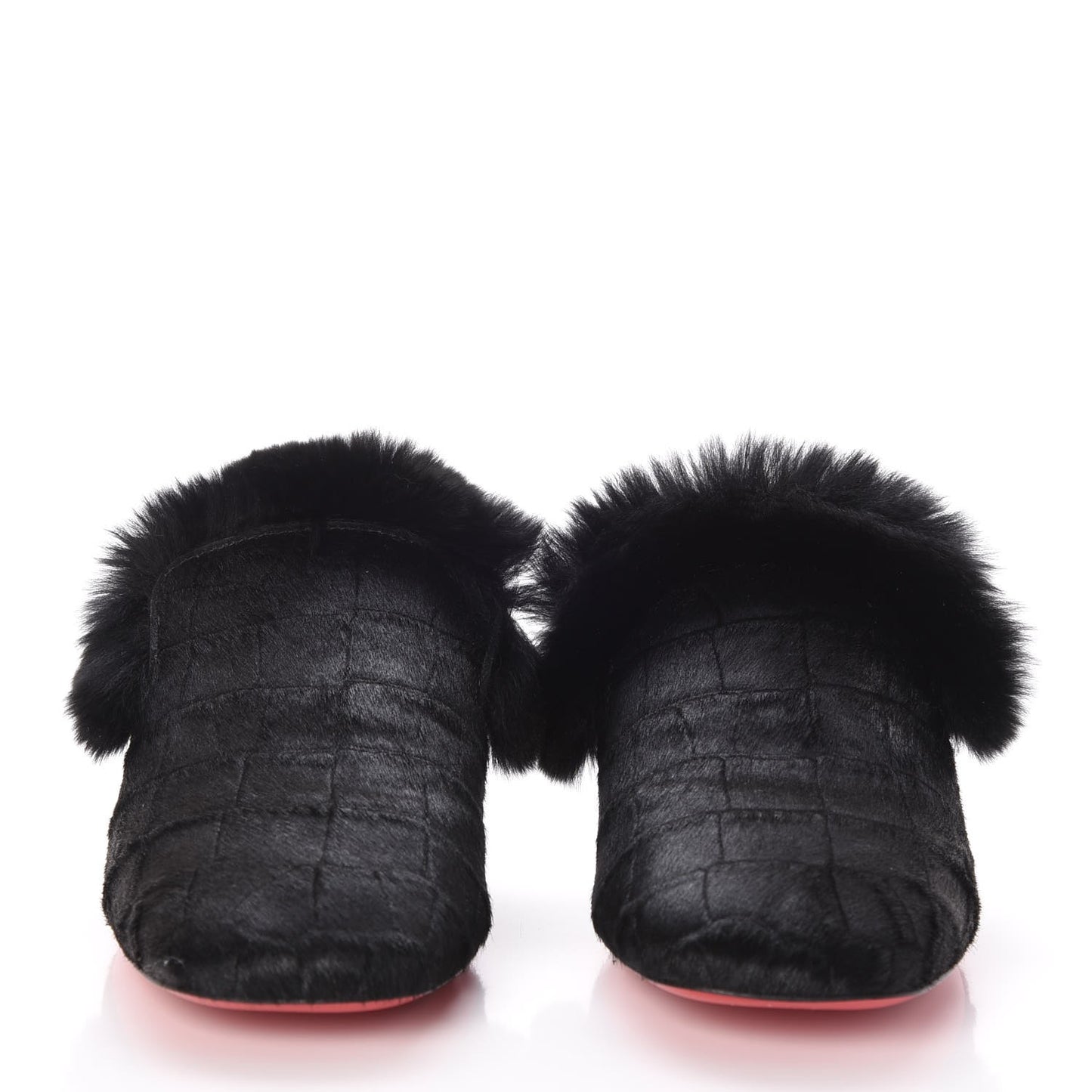 Pony Hair Boudiva Mules 36.5 Black