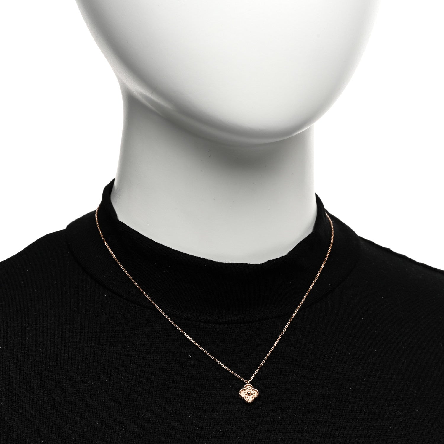 Van Cleef & Arpels VAN CLEEF & ARPELS 18K Rose Gold Sweet Alhambra Pendant Necklace 2 of 6