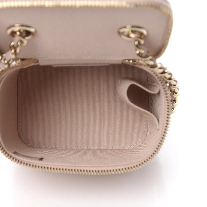 Chanel Caviar Quilted Mini Vanity Case With Chain Light Pink 5 of 11