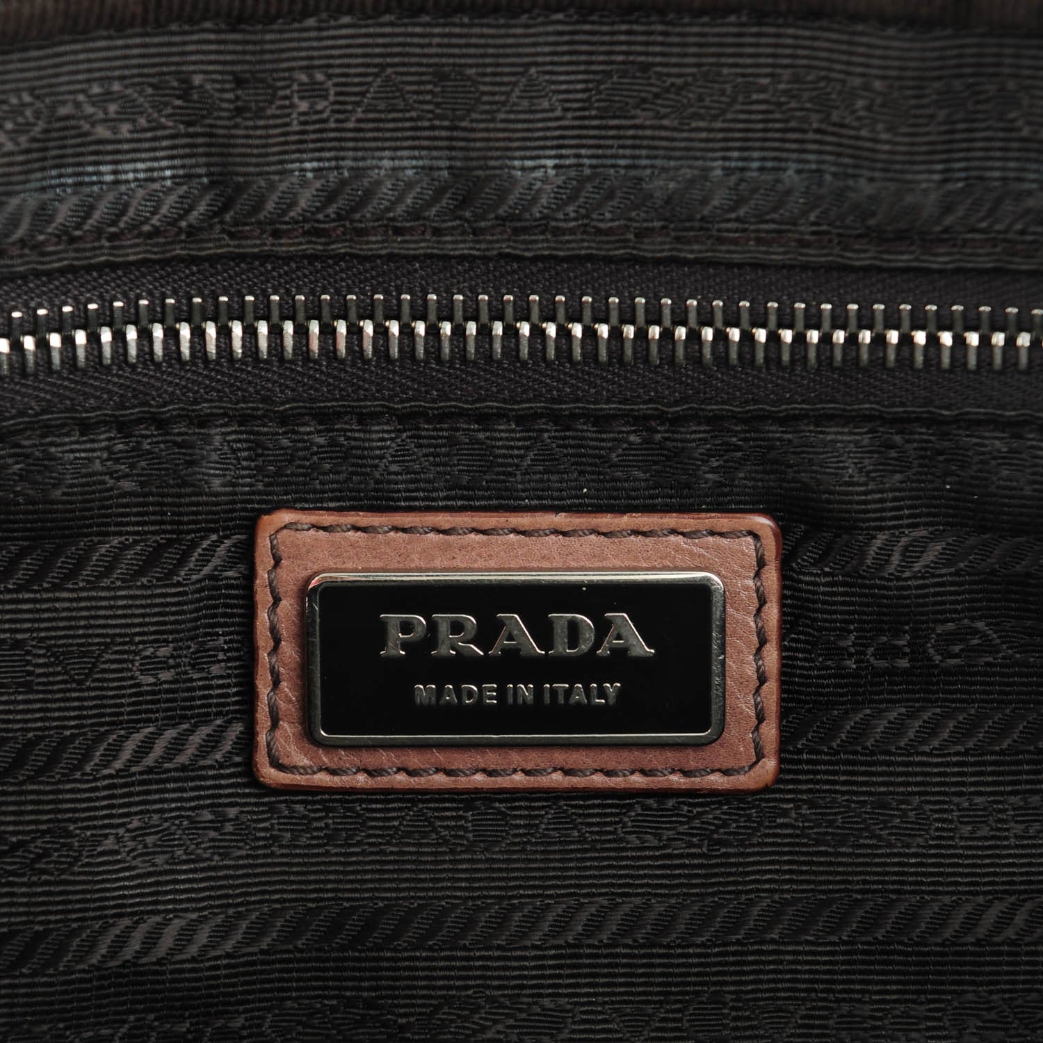 Prada Glace Calfskin Zippers Bauletto Ardesia Nudo 6 of 12