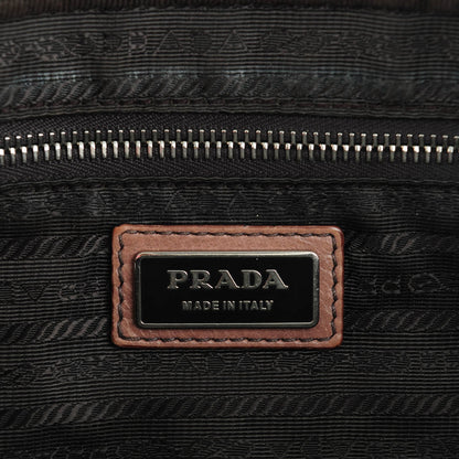 Prada Glace Calfskin Zippers Bauletto Ardesia Nudo 6 of 12