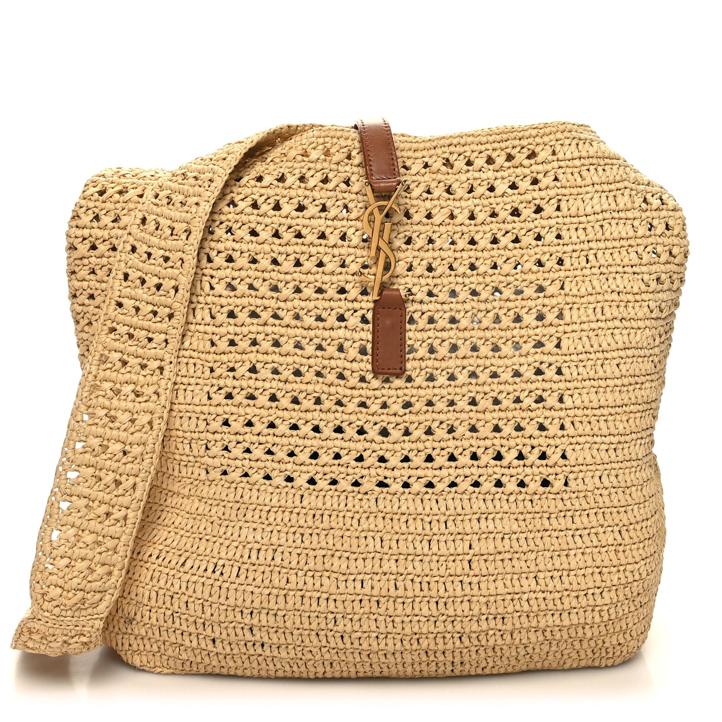 Raffia Monogram Hobo Naturale