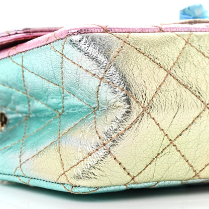Chanel Metallic Goatskin Quilted Mini 2.55 Reissue Flap Multicolor 9 of 11