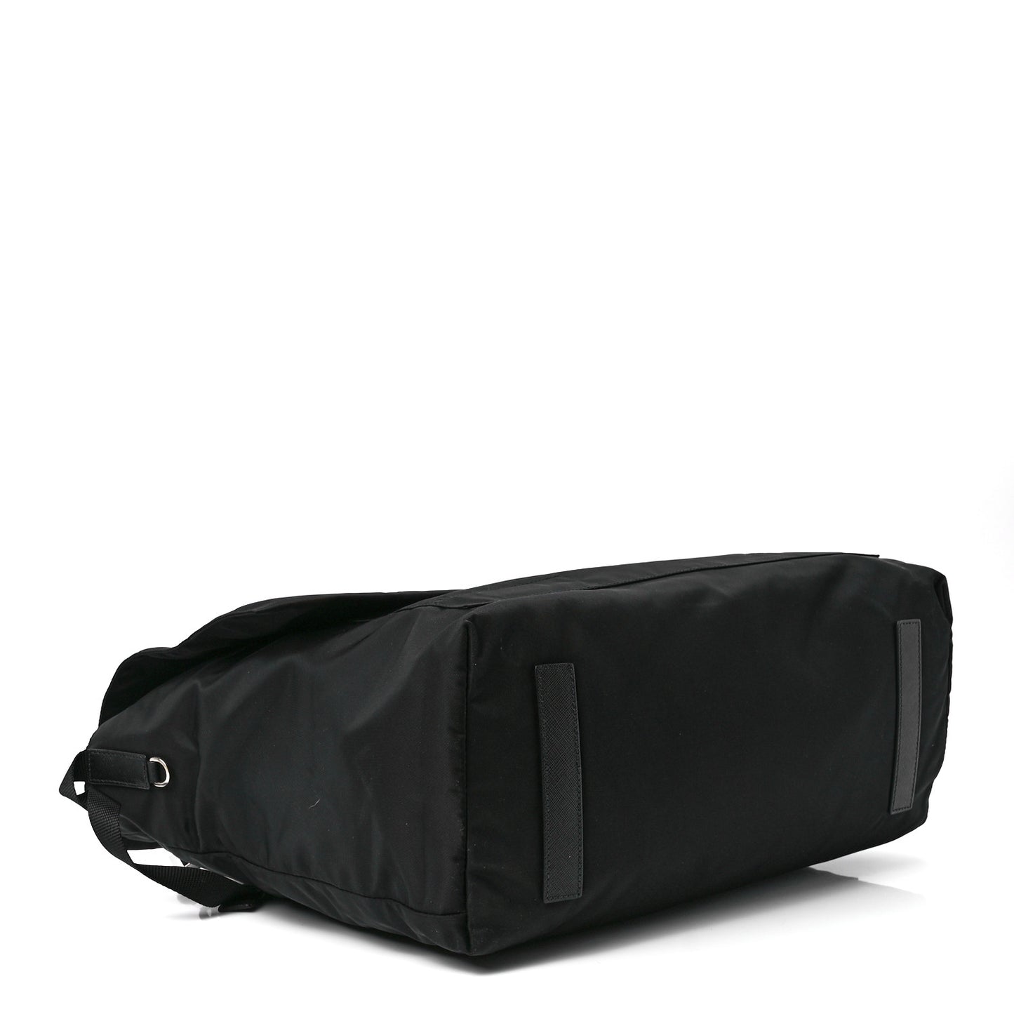 Tessuto Nylon Saffiano Racing Logo Messenger Bag Black