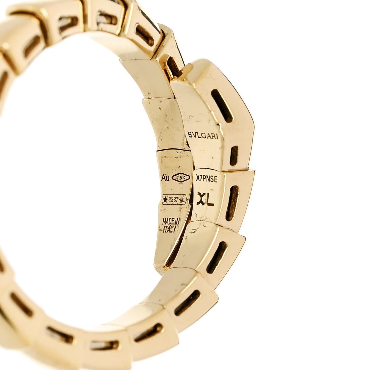 18K Yellow Gold Serpenti Viper Ring XL 57/8