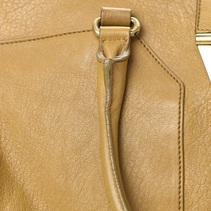 Saint Laurent Sheepskin Large Cabas ChYc Mustard 9 of 16