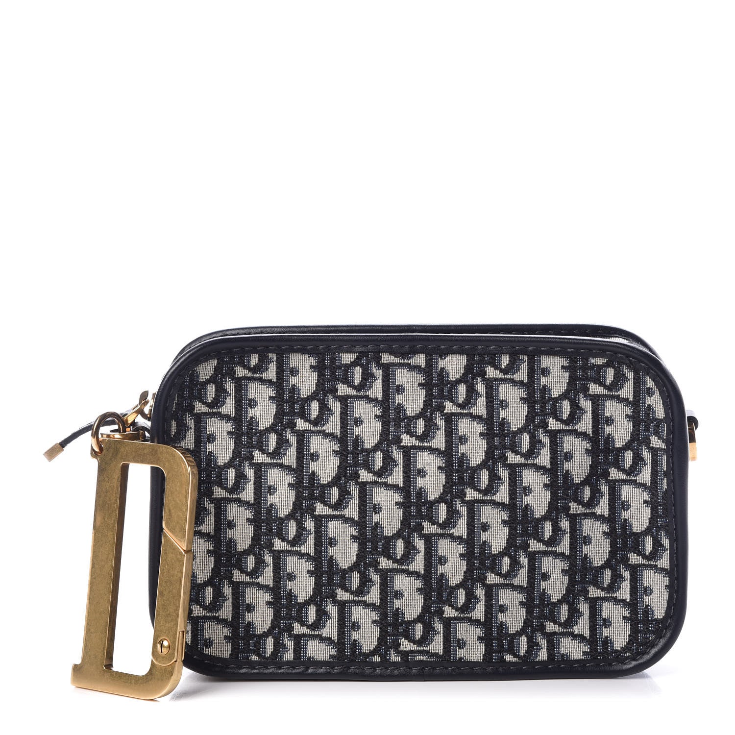 Christian Dior Oblique Diorquake Clutch Blue 1 of 8