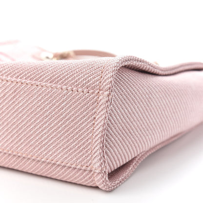 Chanel Mixed Fibers Calfskin Mini Deauville Tote Rose Pink 9 of 10