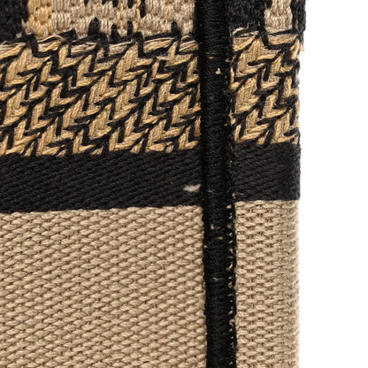 Christian Dior Canvas Mizza Embroidered Small Leopard Book Tote Beige 13 of 14