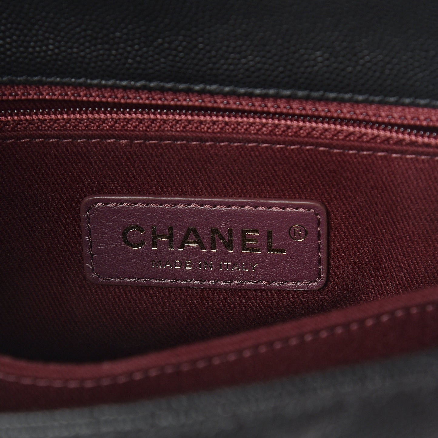 Caviar Quilted Mini Coco Handle Flap Black