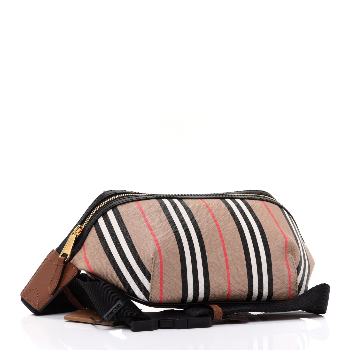 E-Canvas Icon Stripe Sonny Bum Bag Archive Beige