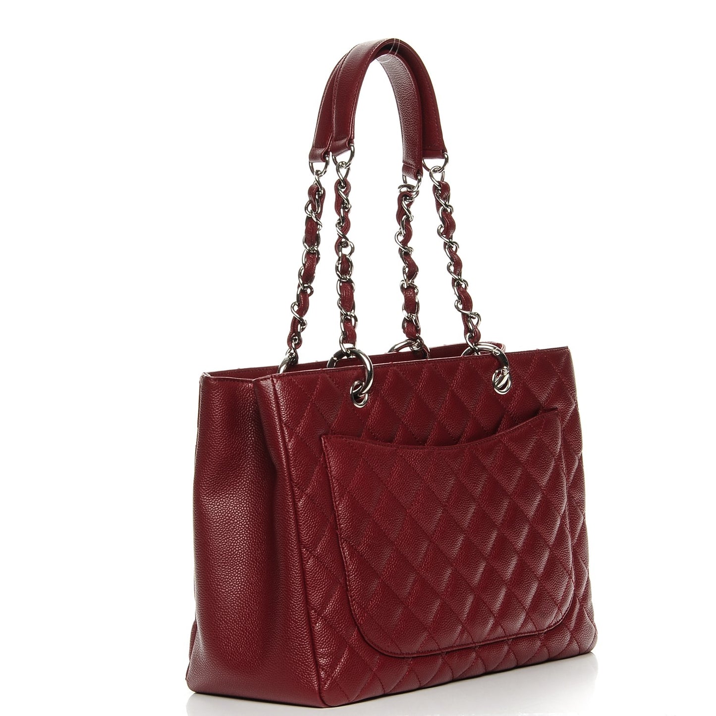 Caviar Quilted Grand Shopping Tote GST Red