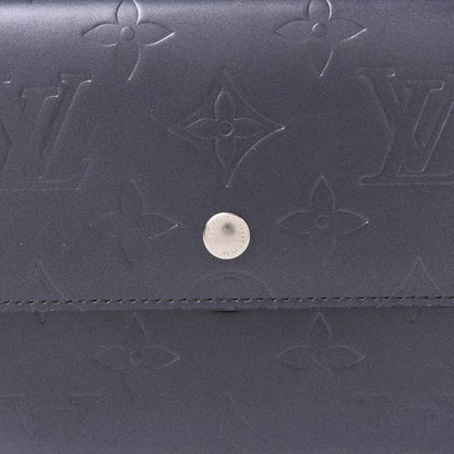 Louis Vuitton Mat Monogram Porte Tresor International Wallet Blue 8 of 8