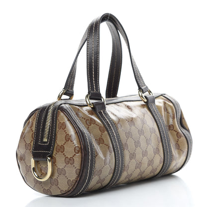 Gucci Crystal Monogram Duchessa Small Boston Bag Brown 3 of 14
