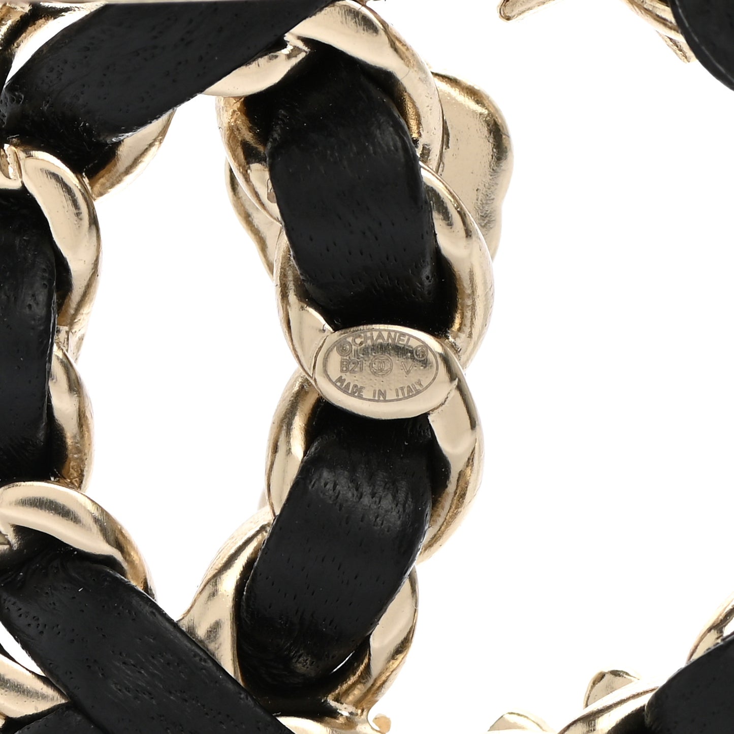 Lambskin Pearl Strass Sergeant Chanel Brooch Gold