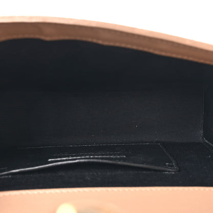 Saint Laurent Grain De Poudre Textured Mixed Matelasse Triquilt Small Monogram Satchel Dark Beige 5 of 10