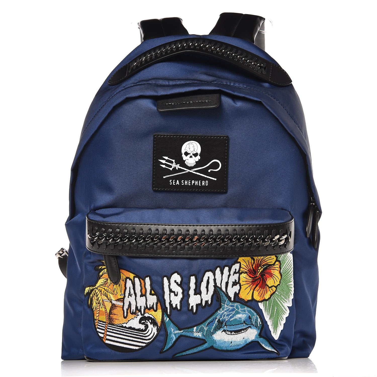 Stella McCartney Eco Nylon X Parley Falabella Go Backpack Blue 1 of 9