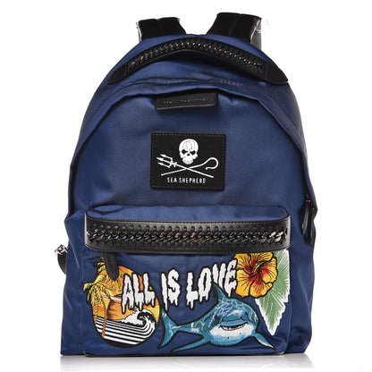 Stella McCartney Eco Nylon X Parley Falabella Go Backpack Blue 1 of 9