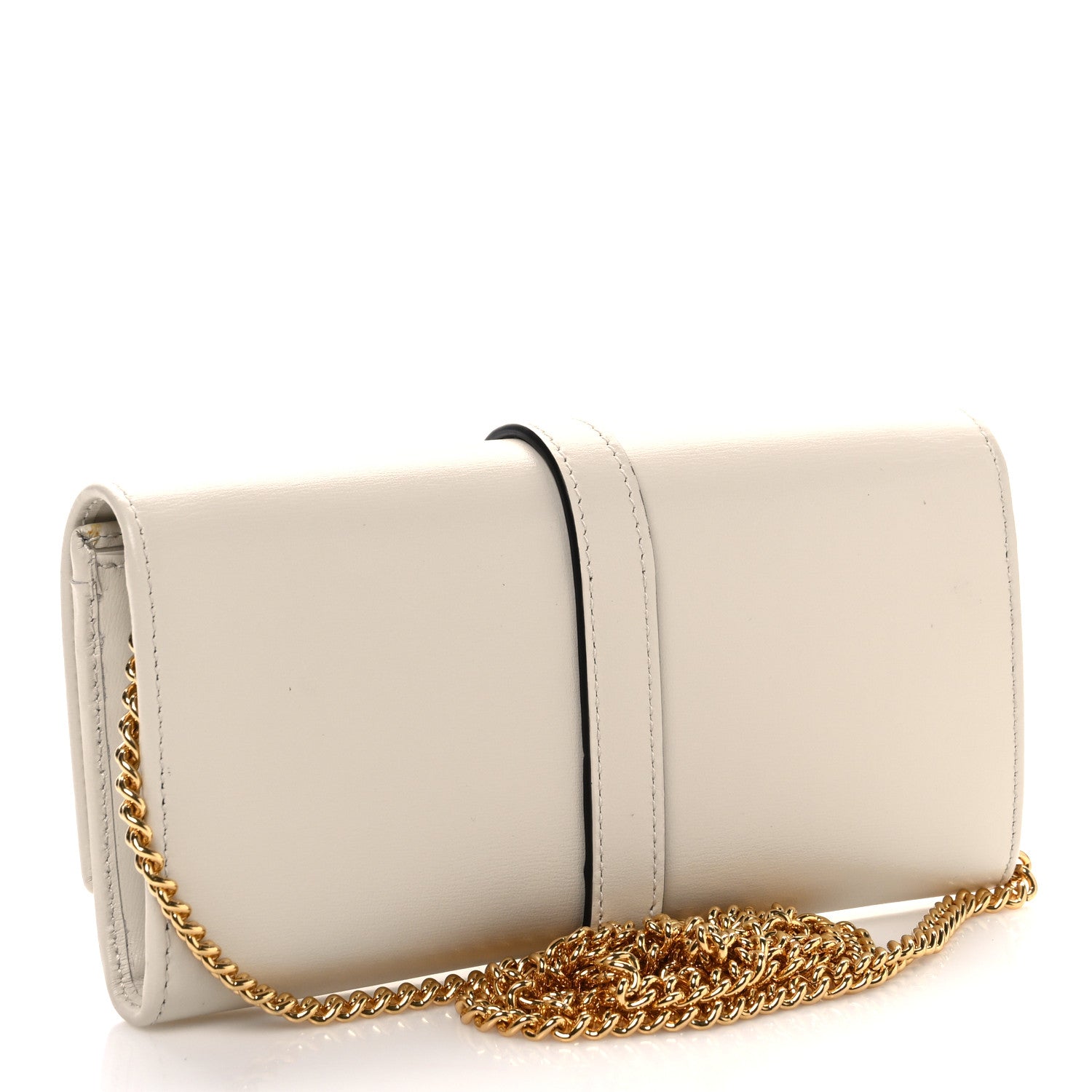 Gucci Calfskin Jackie 1961 Chain Wallet Mystic White 3 of 12