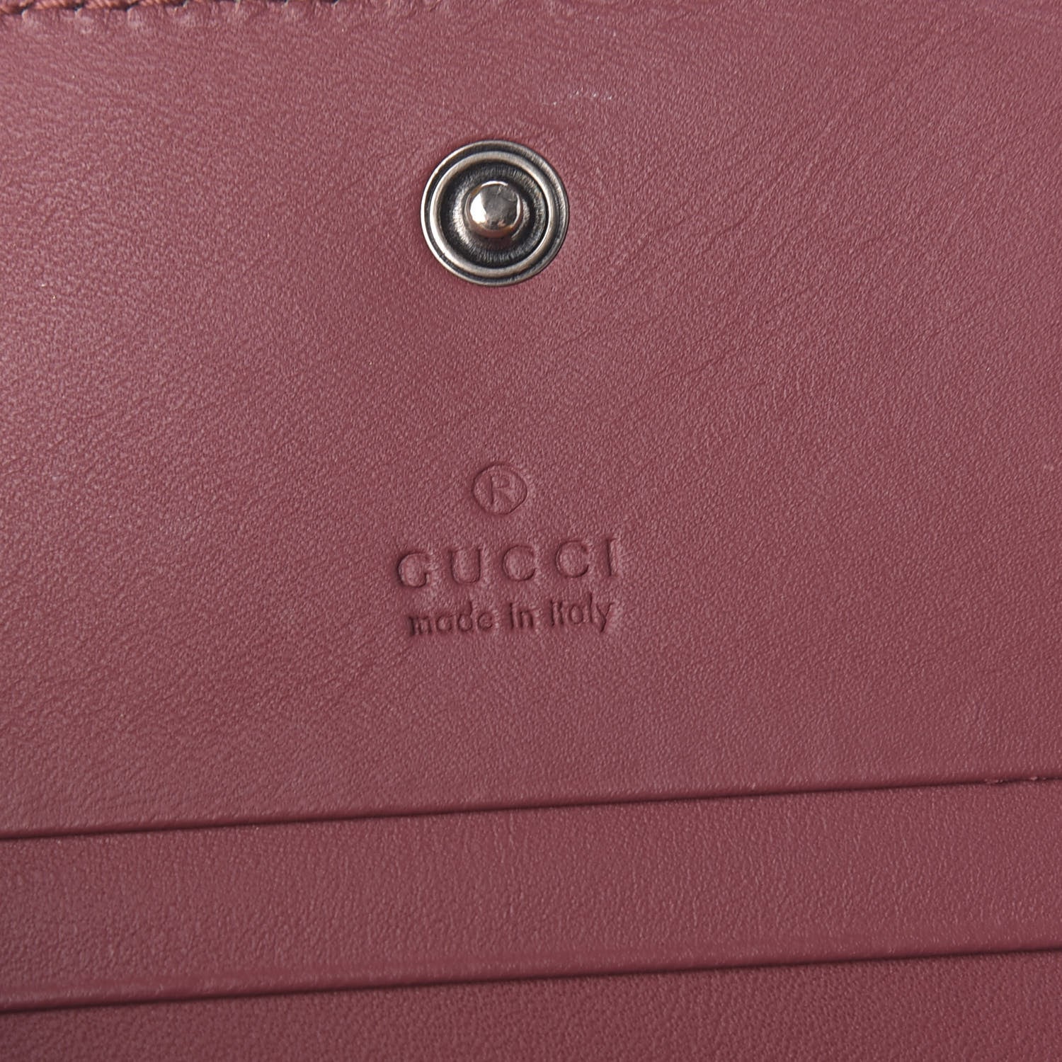 Gucci GG Supreme Monogram Blooms Card Case Beige Multicolor Dry Rose 5 of 6
