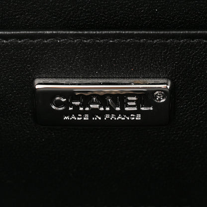 Chanel Lambskin Metal Quilted Small Evening Bag With Chain Black 6 of 11