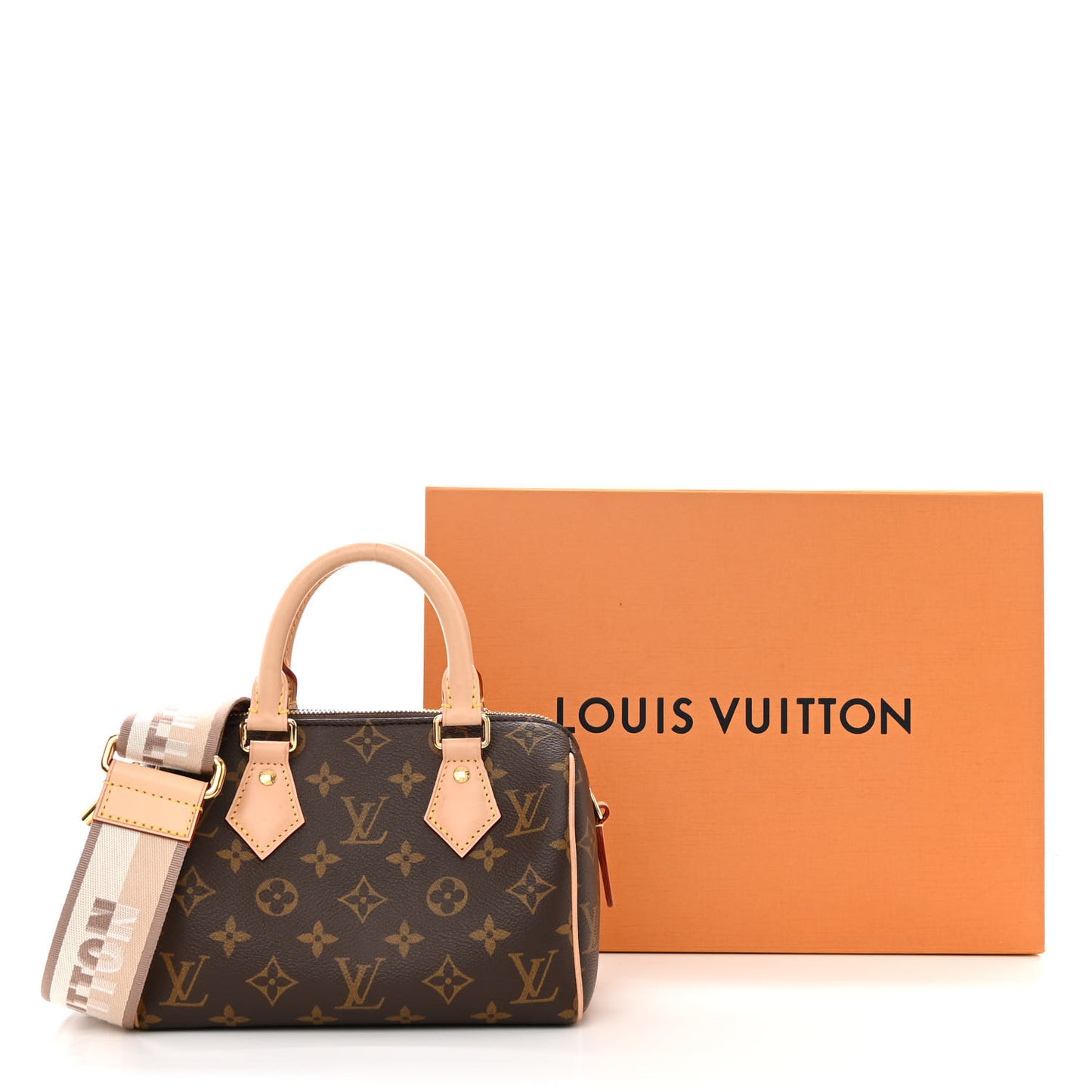 Monogram Speedy Bandouliere 20 Beige