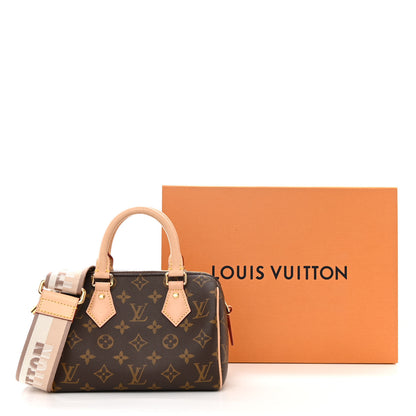 Louis Vuitton Monogram Speedy Bandouliere 20 Beige 13 of 13