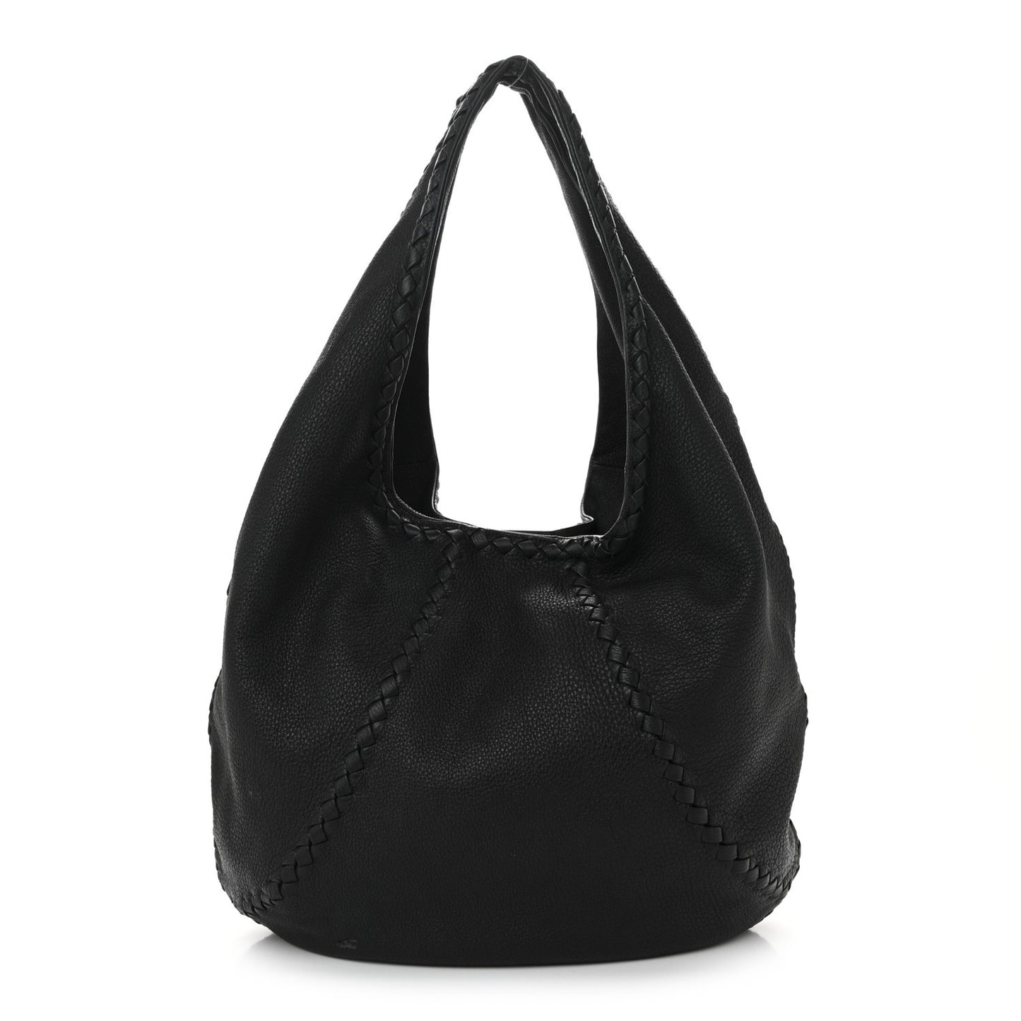 Cervo Deerskin Large Hobo Black