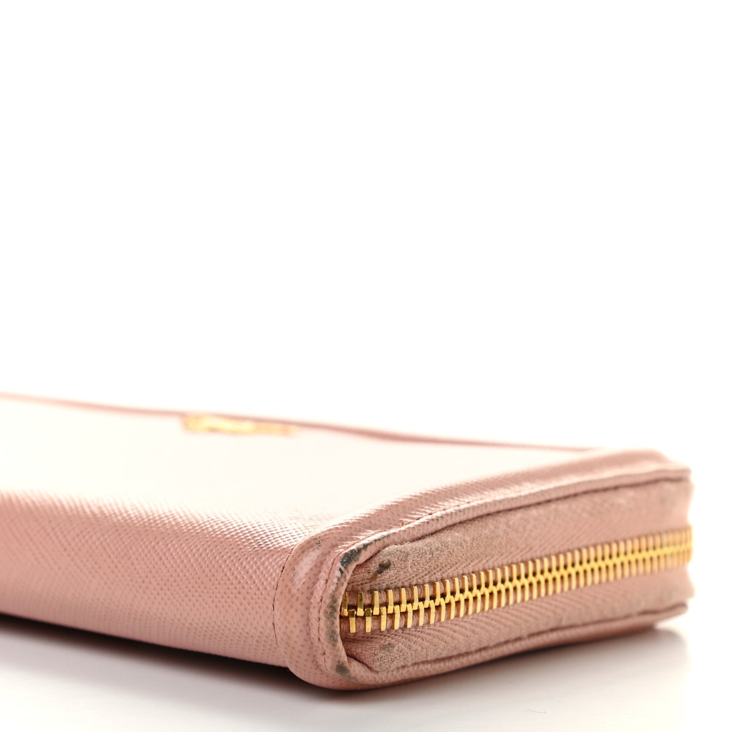 Saffiano Metal Zip Around Wallet Pesco